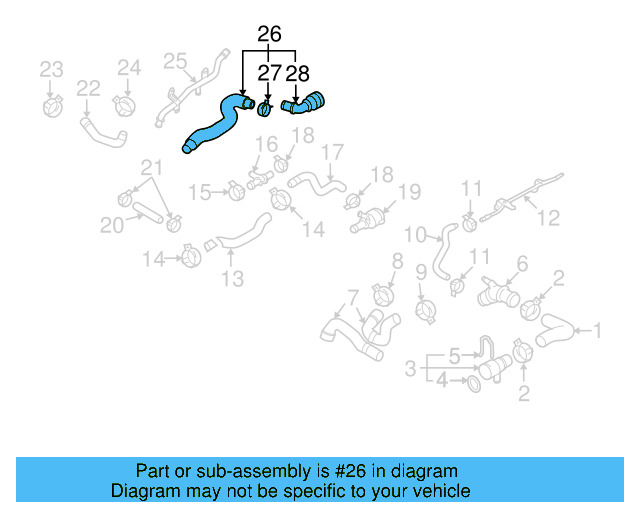 HVAC Heater Hose 3C0-122-073-EJ - View 6