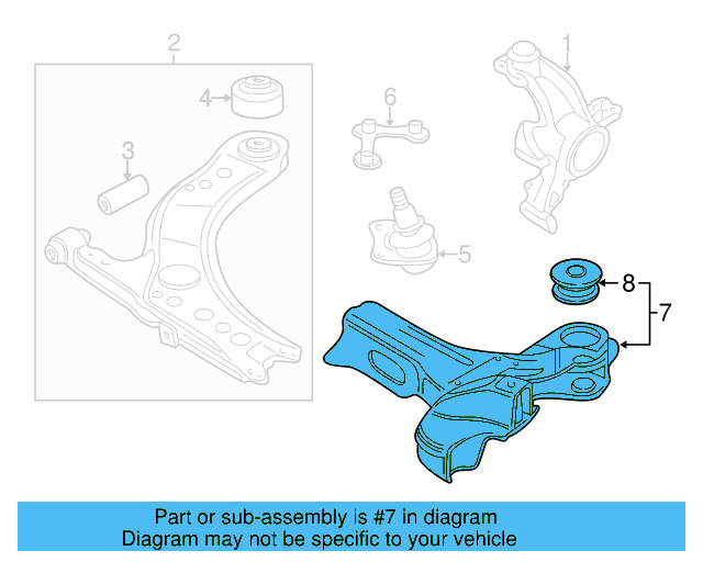 Suspension Cross 1J0-199-313-M - View 14