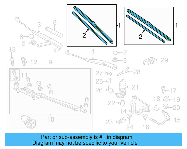 Wiper Blade 7P0-998-002 - View 6
