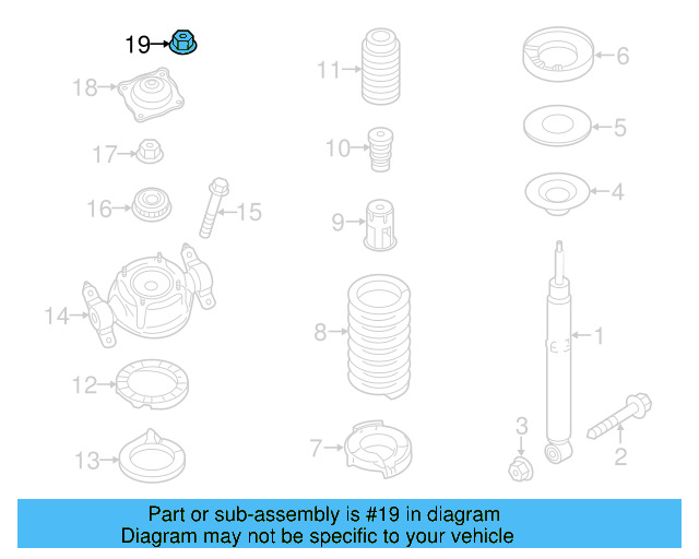 Top Nut N-909-664-02 - View 21