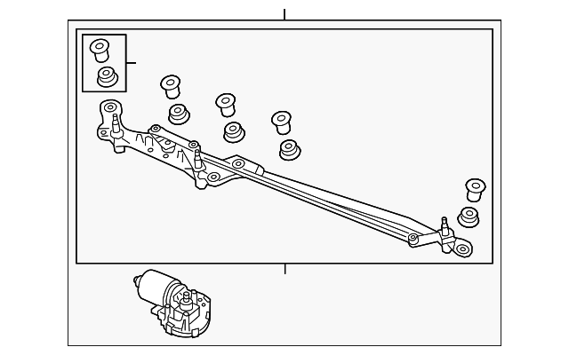 Wiper Motor Assembly 7P0-955-023-B