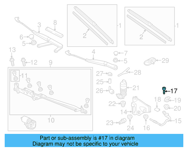 Fender Liner Screw N-907-750-01 - View 106