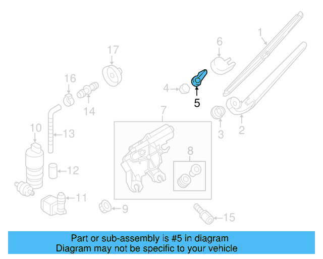 Washer Nozzle 7P5-955-985 - View 4