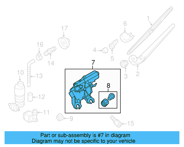 Wiper Motor 7P6-955-711-B - View 9