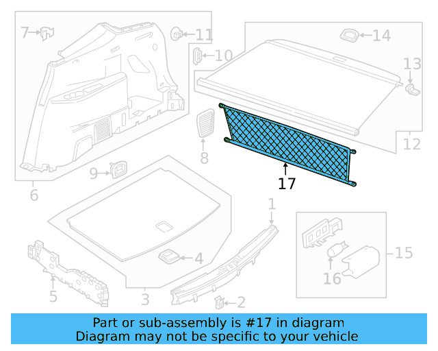 Lower Center Pillar Trim Clip 4A0-867-276-B - View 78