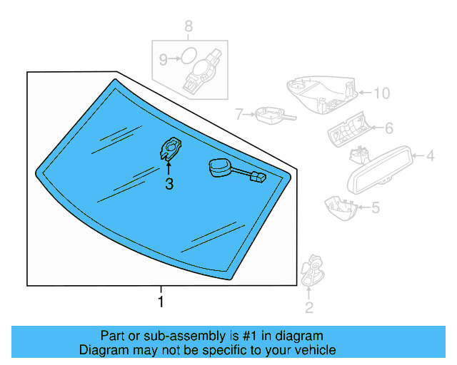 Windshield 7P6-845-099-BC-NVB - View 8