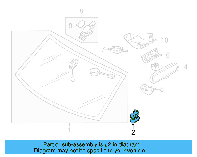 Windshield Spacer 7P0-845-125 - View 6