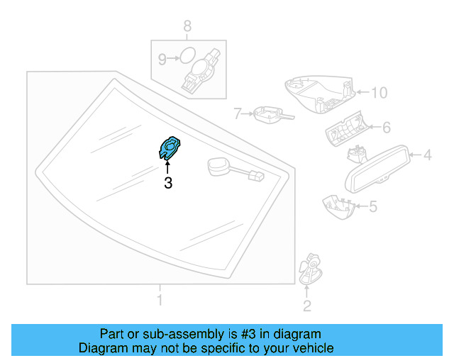 Mirror Support 7P6-845-543-E - View 6