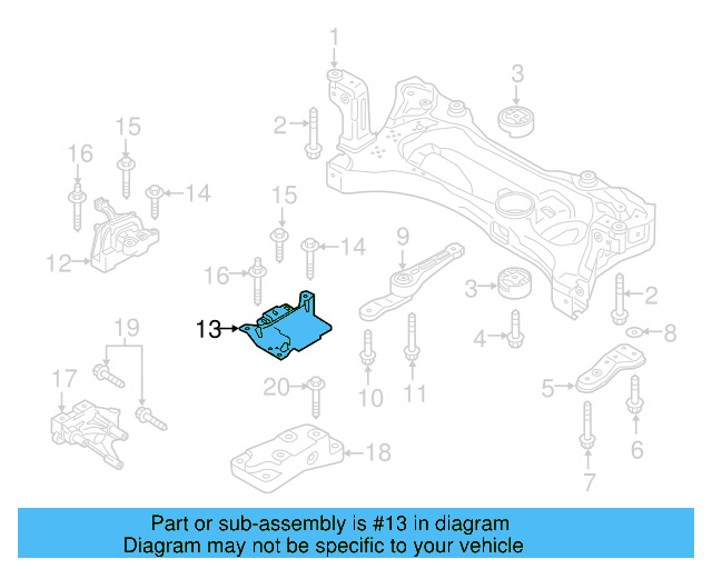 Mount 5Q0-199-555-BK - View 7