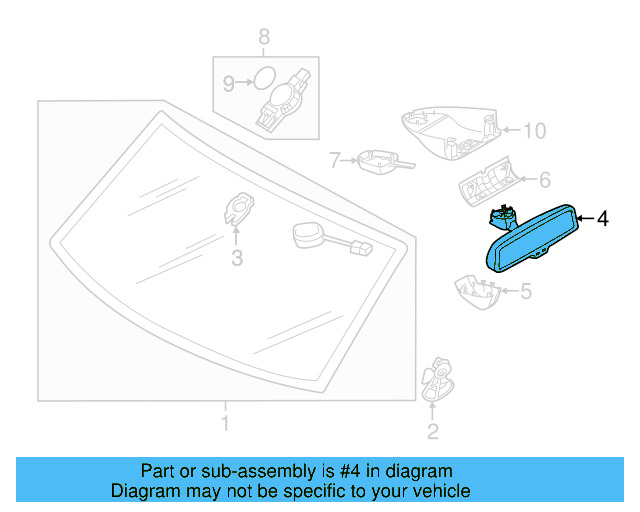 Mirror Inside 7P6-857-511-T-UOG - View 6