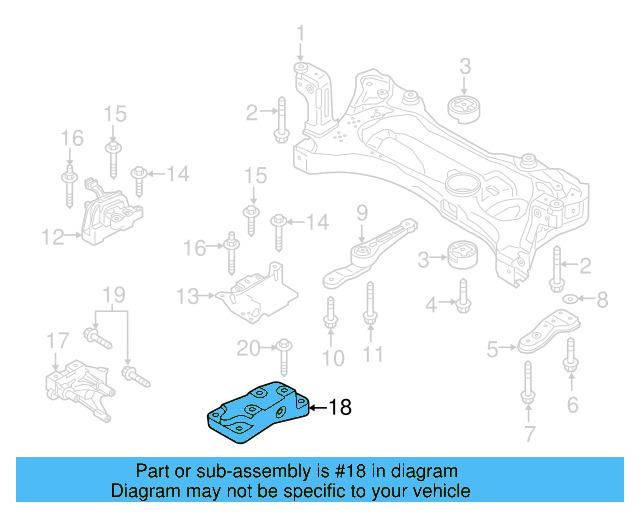 Trans Mount Lower Bracket 1K0-199-117-CD - View 23