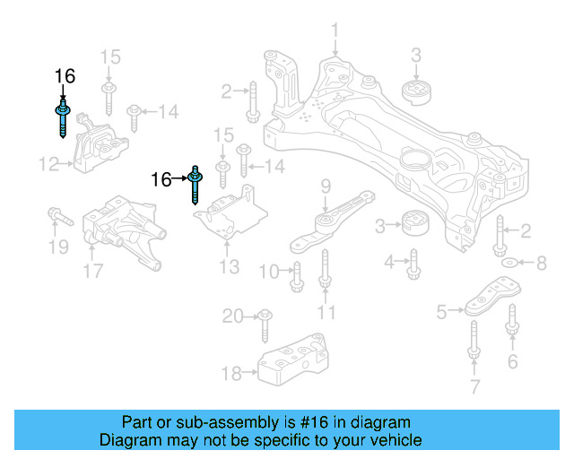 Motor Mount Stud N-107-707-01 - View 9