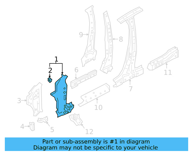Pillar Reinforced 561-809-203-B