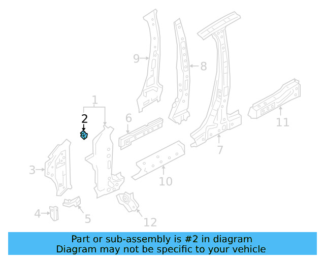Pillar Reinforced Reinforcement 561-810-297