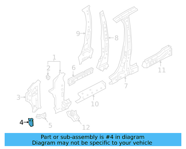 Inner Pillar Support 561-804-769 - View 5