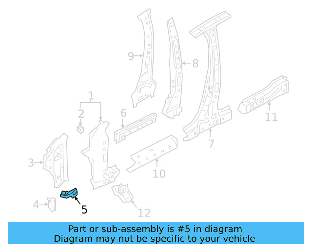 Inner Pillar Plate 561-803-398 - View 3