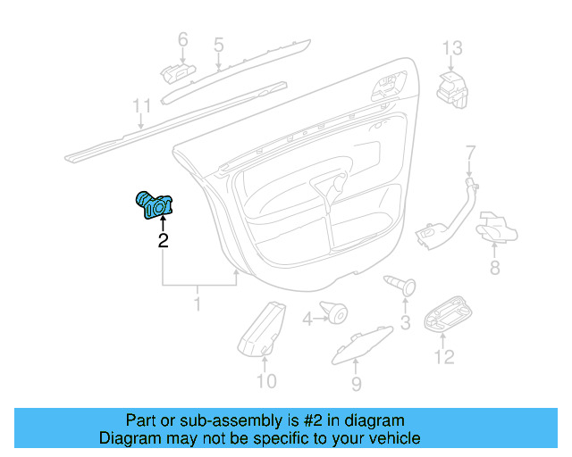 Door Trim Panel Clip 6Q0-868-243 - View 69