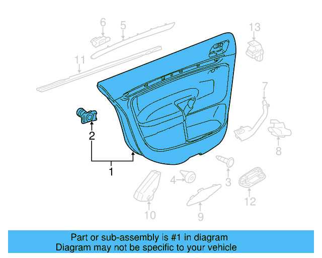 Door Trim Panel 5C6-867-212-AD-FUI