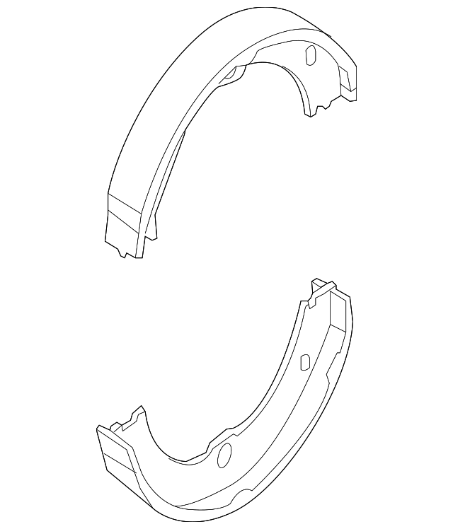 Park Brake Shoes 9Y0698533D - View 4