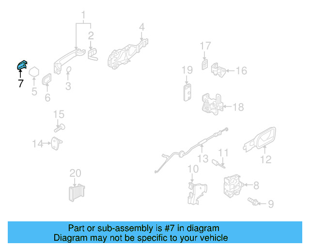 Exterior Door Handle Cover (Unpainted) 1k5837879gru