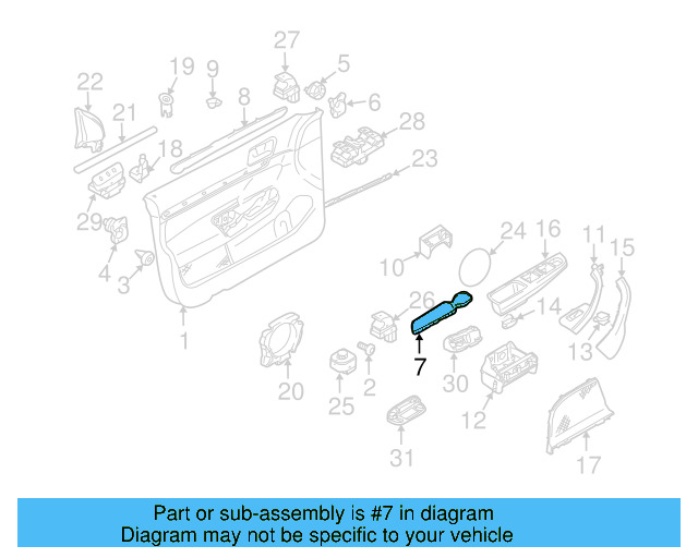 Door Panel Insert 1K4-868-134-7G8 - View 5