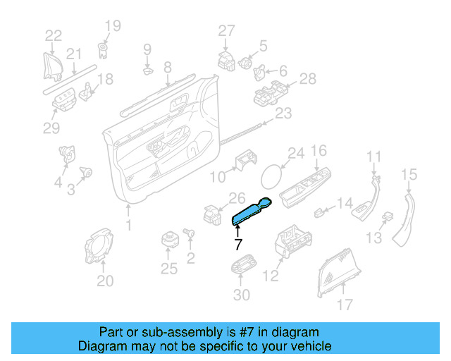 Exterior Door Handle Cover (Unpainted) 1k5839879gru - View 6