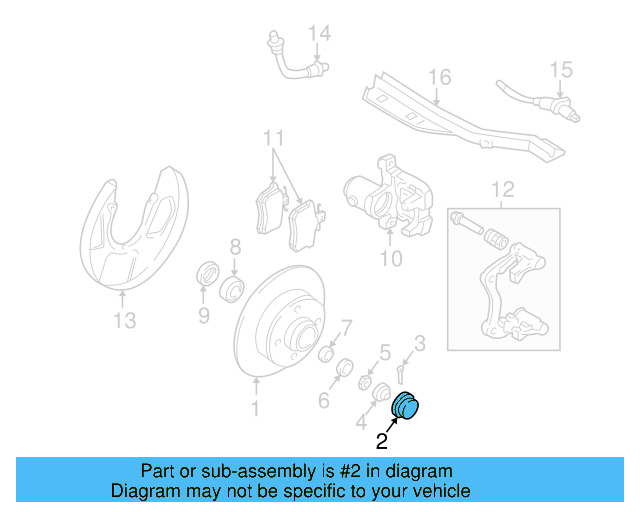 Wheel Bearing Grease Cap 823-501-249 - View 3