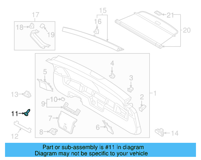 Lower Trim Screw N-106-795-01 - View 6