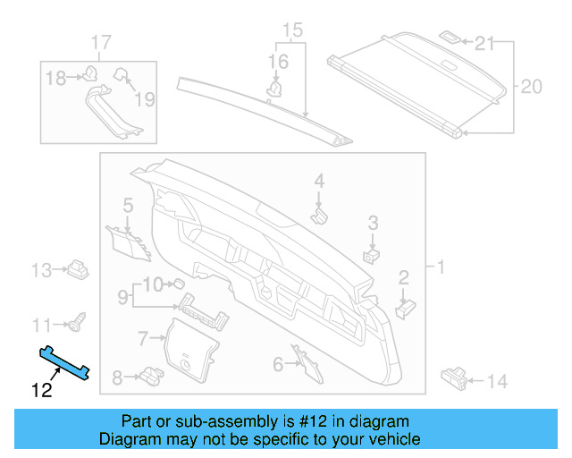 Lower Center Pillar Trim Clip 4A0-867-276-B - View 255