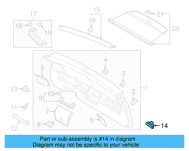 Luggage Lamp 3G0-947-101-A - View 66
