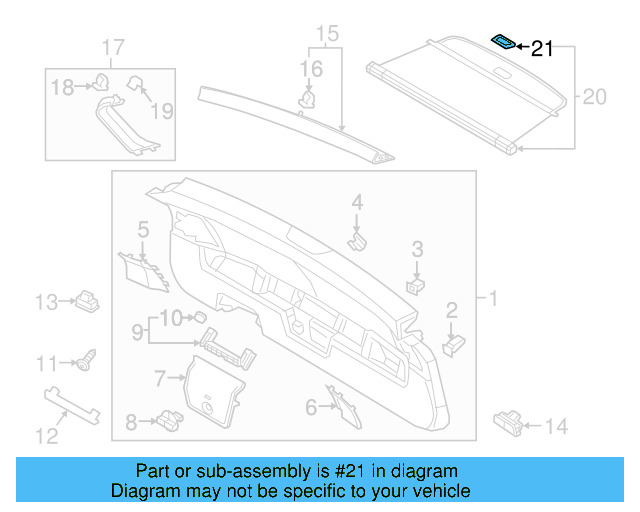 Luggage Lamp 3G0-947-101-A - View 70