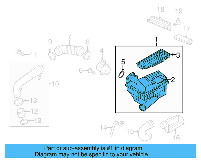 Air Cleaner Assembly 1K0-129-607-AG - View 17