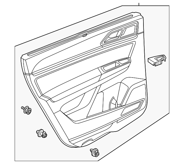 Door Trim Panel 3CN-867-011-M-VNW