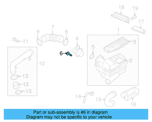 Air Mass Sensor Screw N-901-720-04 - View 38