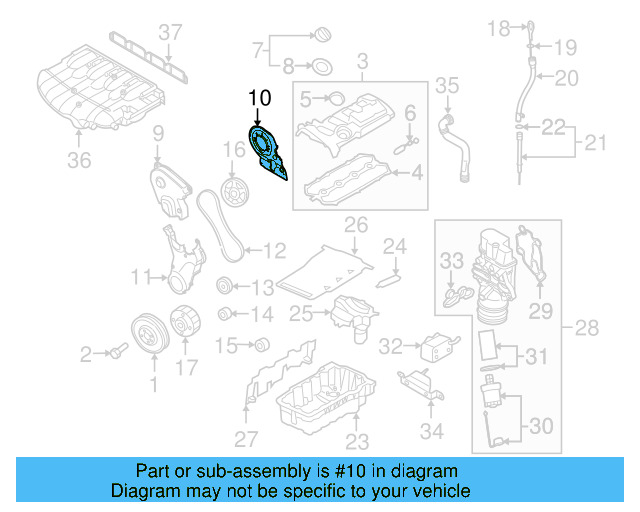 Inner Timing Cover 06D-109-145-D - View 6