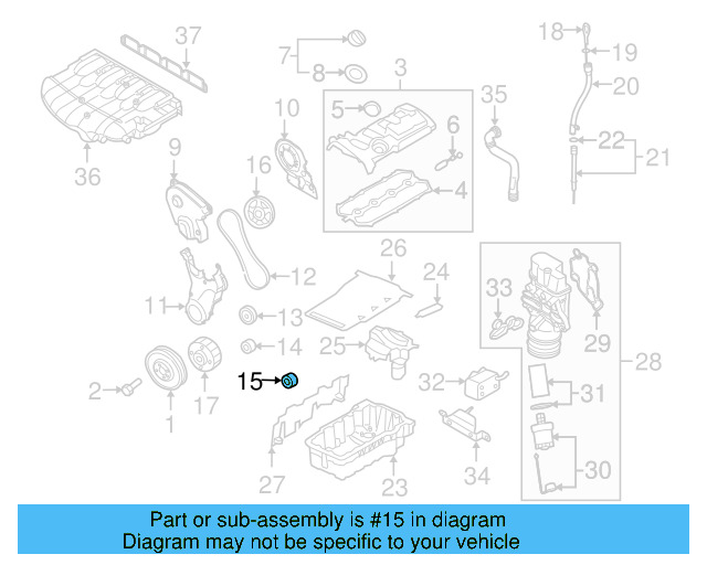 Engine Timing Belt Idler 06B-109-244 - View 13