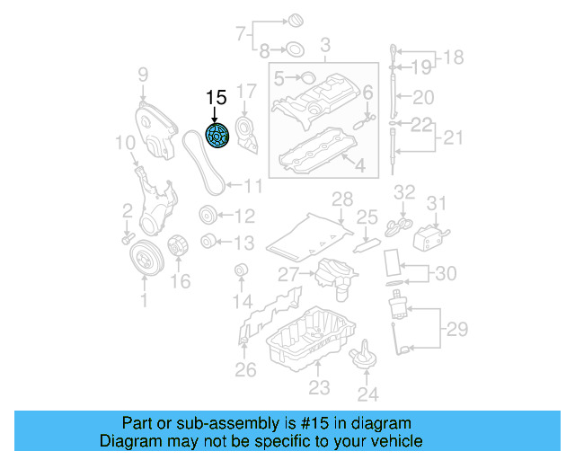Camshaft Gear 06D-109-111-B - View 5