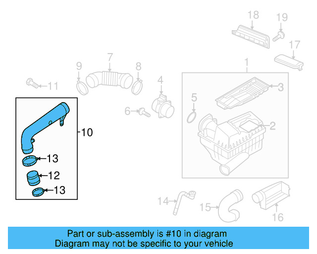 Engine Air Intake Hose Bolt N-909-936-01 - View 22
