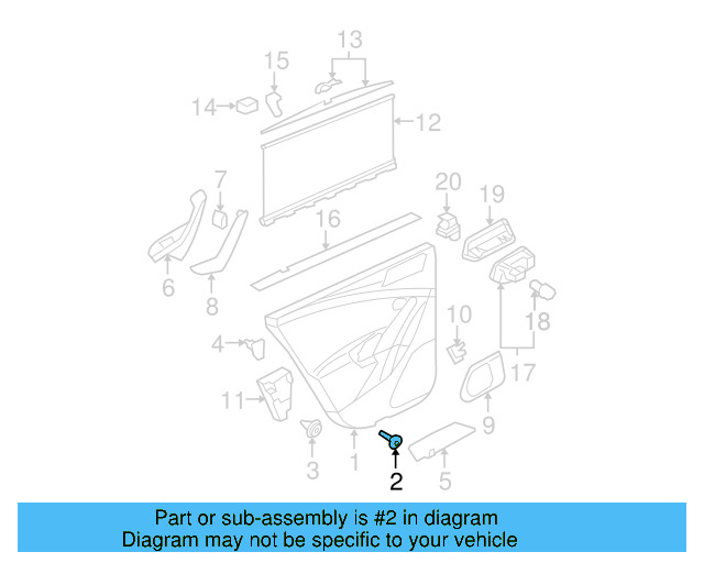 Door Trim Panel Clip 6Q0-868-243 - View 22