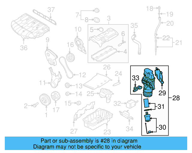 Engine Oil Filter Adapter 022-103-202 - View 4