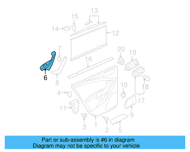 Pull Handle 3C4-867-180-B-23T - View 4