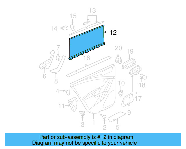 Pull Handle Cover 3C1-867-172-A-1QB