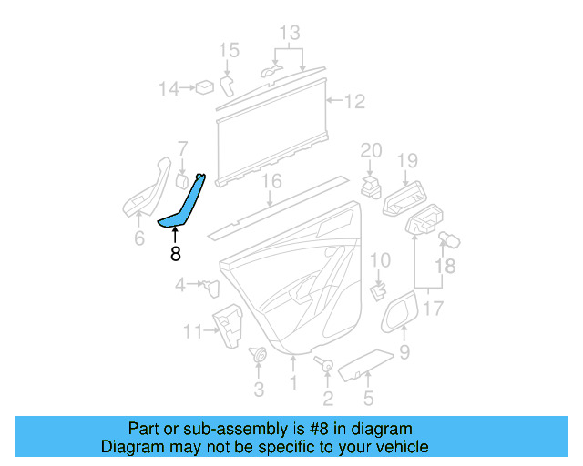 Pull Handle Cover 3C1-867-172-A-23T