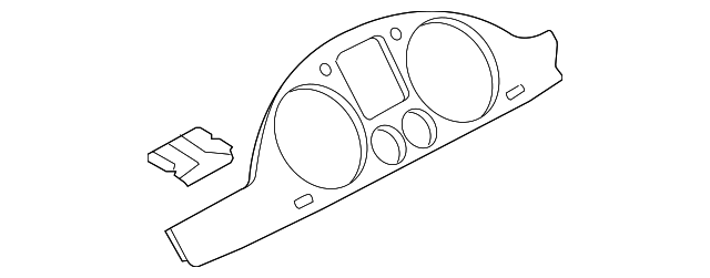 Cluster Bezel 3C8-858-366-R-W25 - View 3