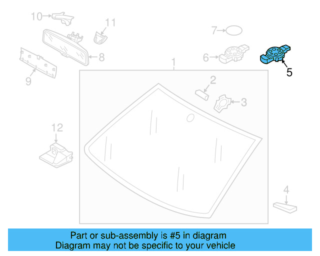 Rain Sensor 5Q0-955-559-C - View 10