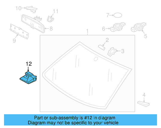 Lane Assist Cmra 3Q0-980-654-F - View 2