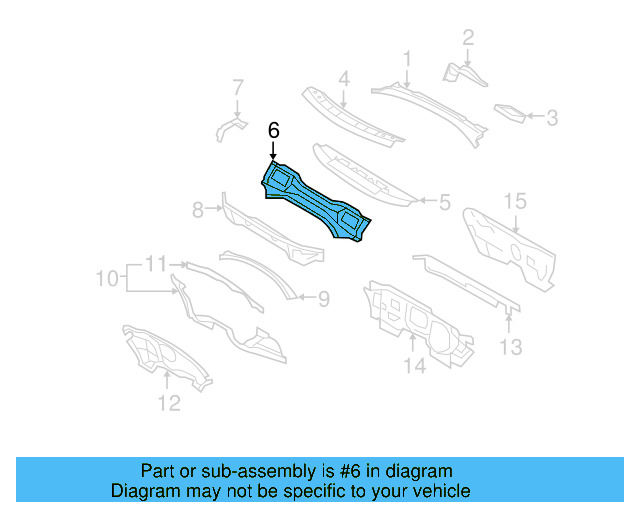 Cowl Panel 1K0-805-422-C - View 12