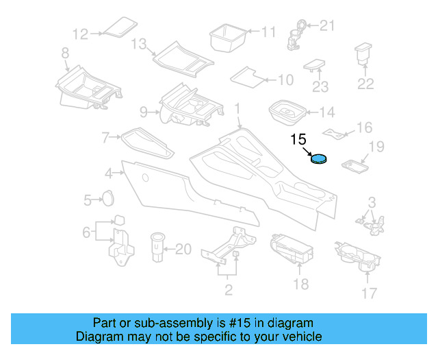 Console Mat 1K0-863-330-A-9B9 - View 4