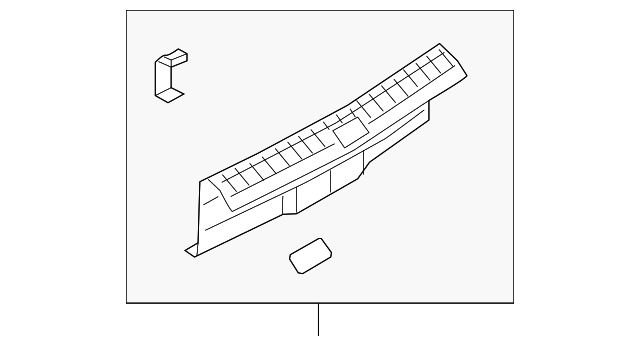 Rear Body Trim 3G8-863-459-A-82V - View 2