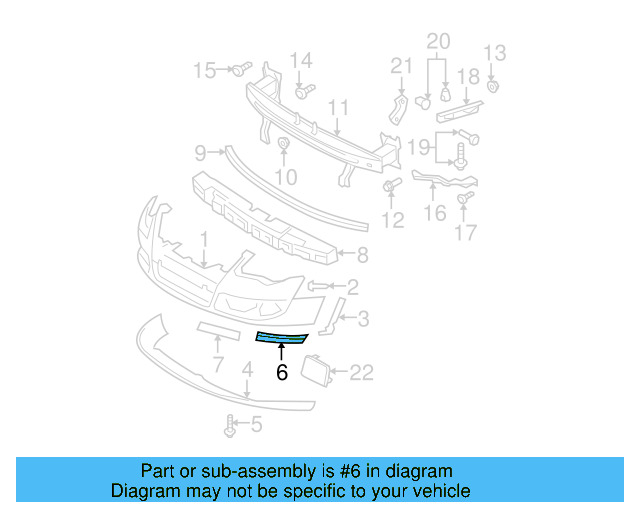 Protect Strip (Unpainted) 3c0807718cgru - View 3